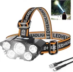 Rechargable Headlamp, Led With 4 Modes, Waterproof Lights For. Fixed Price $14.95.