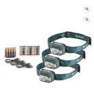 Bushnell 1000 Lumen Dual Power 3 Pack Rechargeable Headlamps. Fixed Price $48.89.
