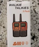 Moico Long Walkie Talkies With Led Flashlight 22 Frs Channels Orange. Fixed Price $30.00.