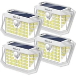 Welalo Solar Motion Sensor Lights Outdoor, 3 MODES/4 PACK/188 Pack, White. Fixed Price $44.72.