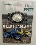 Noreast Outdoors 8 Led Headlamp 30 Lumens Modes Hrs Battery Black Strap. Fixed Price $12.00.