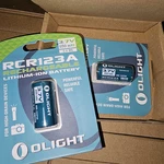 RCR123A Olight Rechargeable Battery 4PACK. Fixed Price $15.00.