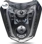 Dot Led Dirt Bike Headlight With Drl, 66W 3000LM High Low Beam Motorcycle Headla. Fixed Price $95.43.