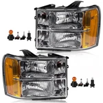 Headlight Assembly Compatible With Gmc Sierra 2007-2013 Halogen Lamp, Oe.... Fixed Price $157.31.