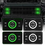 4X6 Led Headlights Dot Approved With Green Drl Amber Turn Signal Halo Compati.... Fixed Price $214.88.