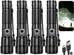 Rechargeable 4 Packs, 99,000LM Super Bright High Lumens Light,. Fixed Price $85.12.